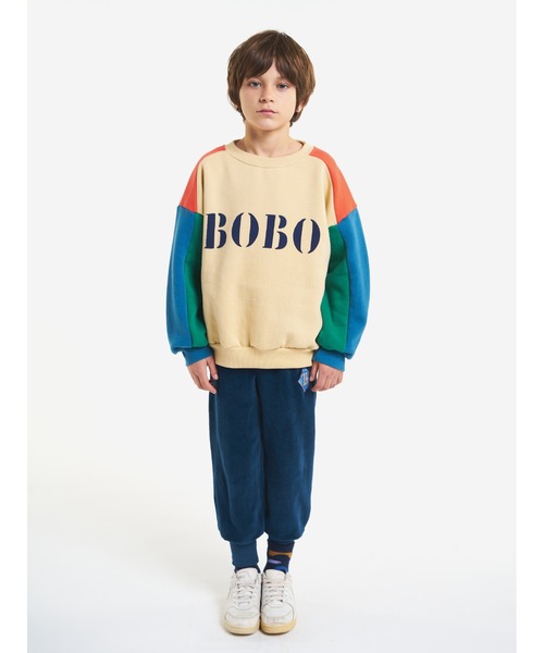 bobochoses♡スウェット ライトブルー 4-5y BOBO CHOSES スウェット Bobo Blue sweatshirt キッズ
