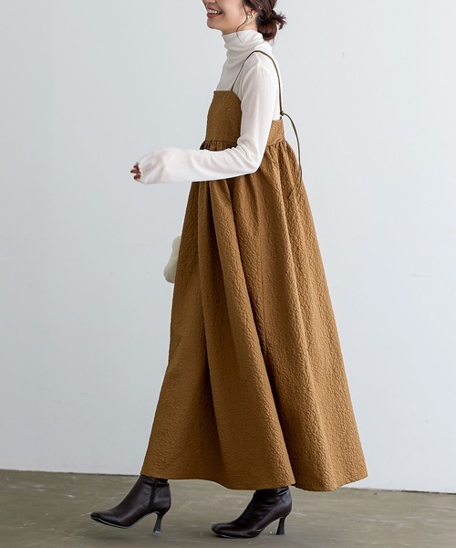 KOBE LETTUCE ワンピース 選べる2typeぽこぽこキャミワンピース