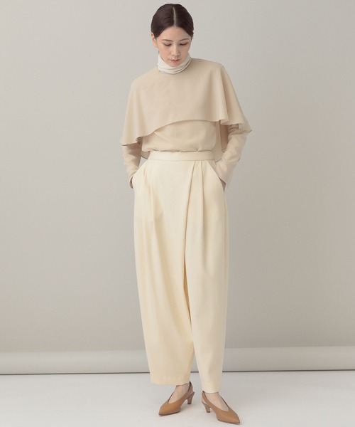 パンツ Curensology(カレンソロジー)/ウールビッグテーパードパンツ Curensology カレンソロジー