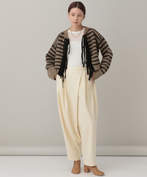 パンツ Curensology(カレンソロジー)/ウールビッグテーパードパンツ Curensology カレンソロジー