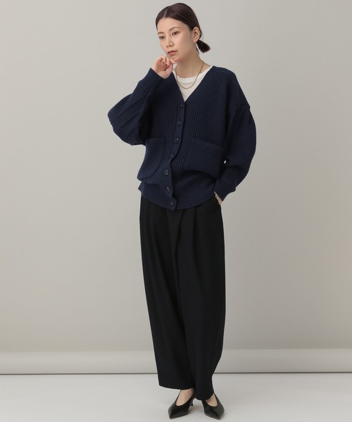 パンツ Curensology(カレンソロジー)/ウールビッグテーパードパンツ Curensology カレンソロジー