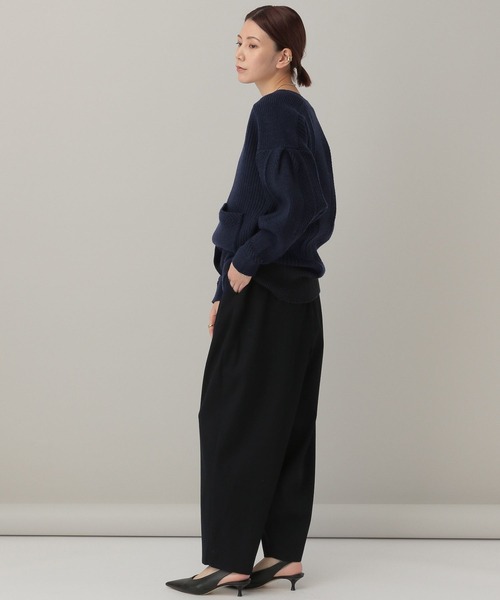 パンツ Curensology(カレンソロジー)/ウールビッグテーパードパンツ Curensology カレンソロジー