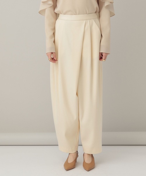 パンツ Curensology(カレンソロジー)/ウールビッグテーパードパンツ Curensology カレンソロジー