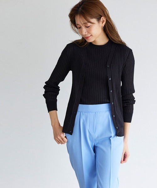 「MAISON SPECIAL」 ニットアンサンブル FREE ブラック レディース MAISON SPECIAL 「MAISON SPECIAL」 ニットアンサンブル FREE