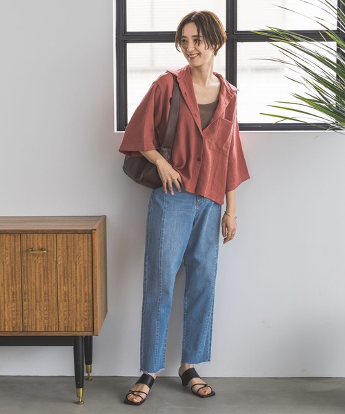 LEPSIM（レプシィム） シャツ ブラウス リネンライクドライシャツ