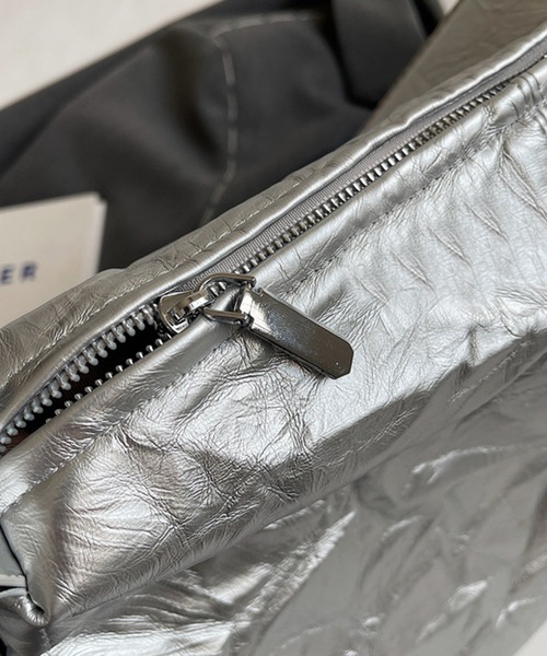 aimoha ショルダーバッグ バッグ シワ感サイドギャザーショルダー