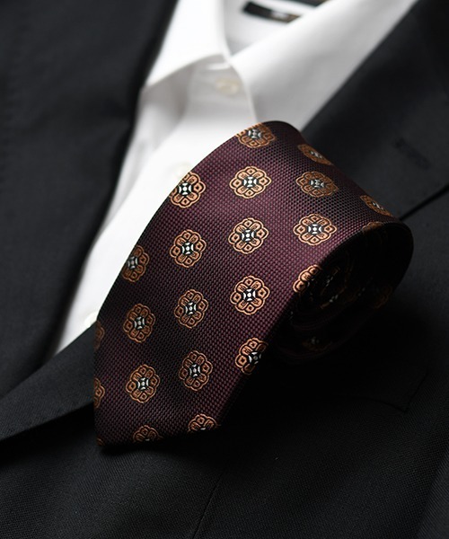 Fun & Daily（ファンアンドデイリー） ネクタイ F＆D : 小紋柄ネクタイ