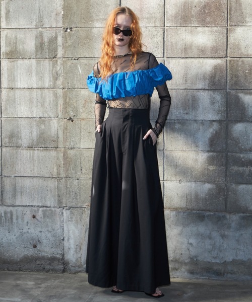 パンツ スラックス WIDELEG HIGH WAIST PANTS/ワイドレグハイウエスト  