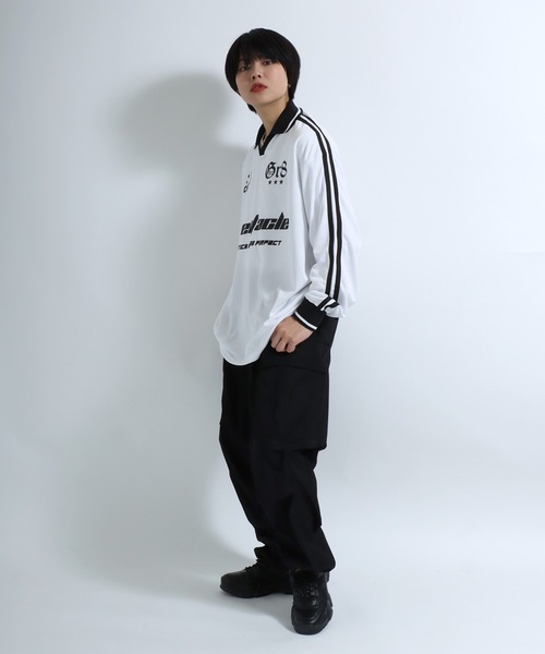 tシャツ サッカーユニフォームデザイン 長袖ロンT/フットボールT