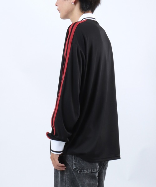 tシャツ サッカーユニフォームデザイン 長袖ロンT/フットボールTシャツ