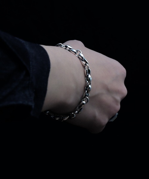 ブレスレット 「YArKA/ヤーカ」lily motif parts S bracelet 「DB4S」 百合の葉パーツデザインSブレスレット