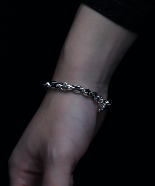 ブレスレット 「YArKA/ヤーカ」lily motif parts S bracelet 「DB4S」 百合の葉パーツデザインSブレスレット