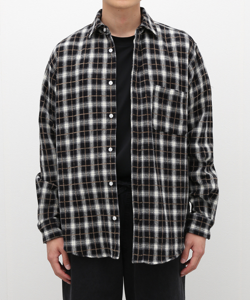 B.C STOCK（ベーセーストック） シャツ ネルチェックシャツ メンズ