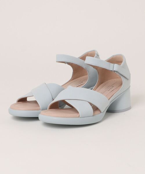 美品 ecco エコー 本革 軽量 安定感 履きやすい レザーサンダル
