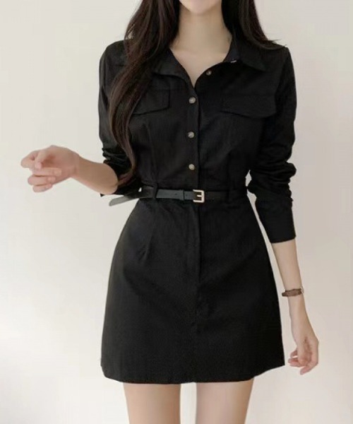 シャツワンピース ミニ丈 シンプル フレア ゆったり L2440 シャツワンピース ミニ丈シャツワンピース : ZOZOTOWN Yahoo!店