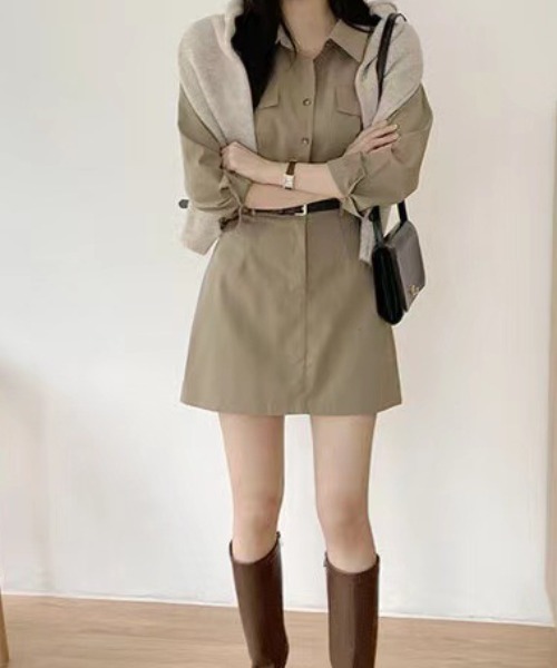 シャツワンピース ミニ丈シャツワンピース : ZOZOTOWN Yahoo!店