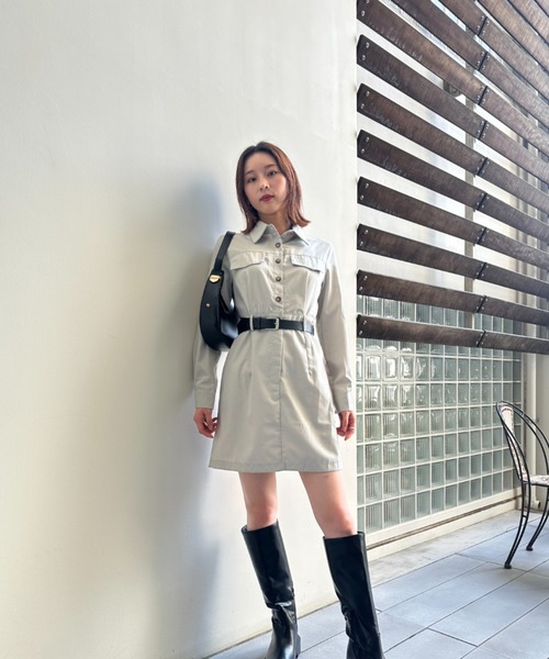 シャツワンピース ミニ丈シャツワンピース : ZOZOTOWN Yahoo!店