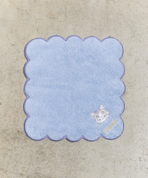nicott（ニコット） ハンカチ NC:カワムラオリエ CAT ALL ネコ刺繍