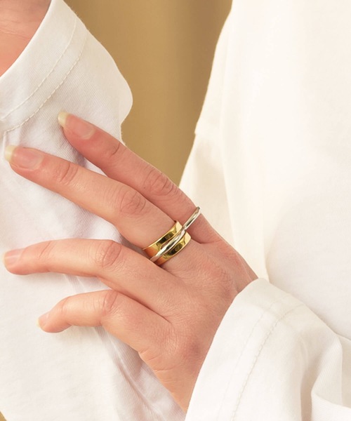 指輪・リング today37ar emesuelee 指輪 リング メルトデザインオープンリング レディース