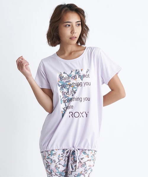 ROXY tシャツ FLAMINGO TEE/ロキシー裾紐水陸両用UVカット速乾