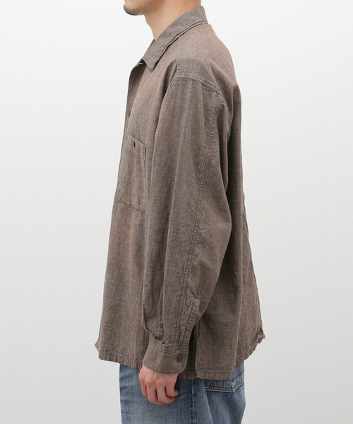 J.S.STEADジャーナルスタンダードシャンブレーシャツグレーL J.S.HOMESTEADジャーナルスタンダードシャンブレーシャツグレーL