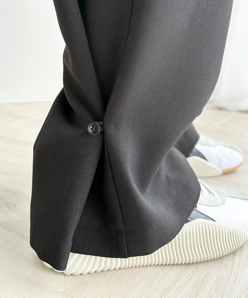 【DEUXIEME CLASSE】美脚見え コットンタックパンツ 36（M） classicalelf パンツ 美脚魅せが叶う。2way裾フック付きダブル