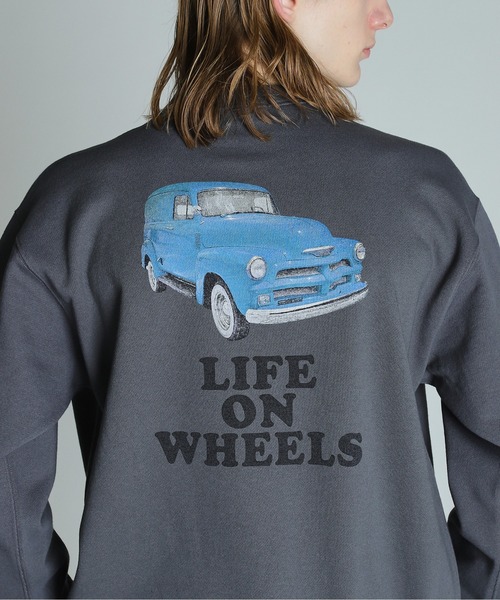 トレーナー スウェット Schott/ショット/LIFE ON WHEELS CREW SWEAT/ライフオンホイール クルースウェット