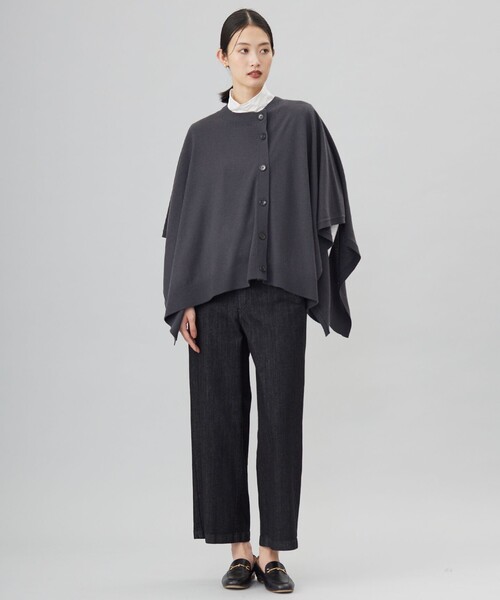 ニット セーター 「洗える」SOFT TOUCH WOOL ニット ポンチョ レディース 洗える】SOFT TOUCH WOOL ニット ポンチョ / J.PRESS LADIES S