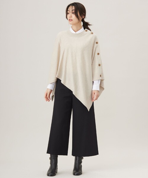 ニット セーター 「洗える」SOFT TOUCH WOOL ニット ポンチョ レディース ニット セーター 「洗える」SOFT TOUCH WOOL ポンチョ