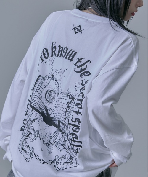 tシャツ Tシャツ 「REFLEM/レフレム」魔導書プリントL/S Tee/ロング 