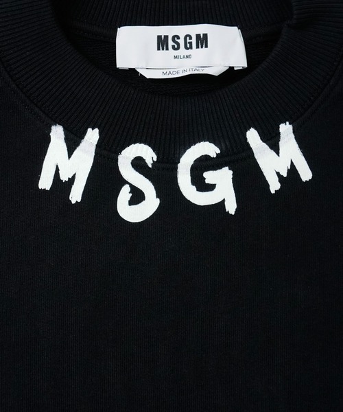 MSGM ブラック トレーナー ロゴプリント Mサイズ｜Yahoo!フリマ