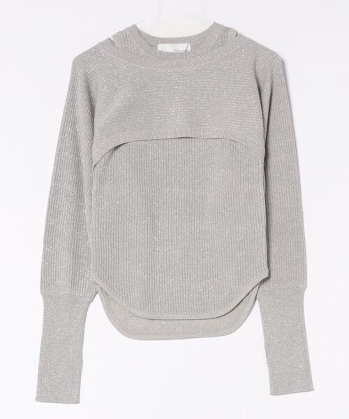 ニット セーター MULTIWAY GLITTER KNIT 2P レディース