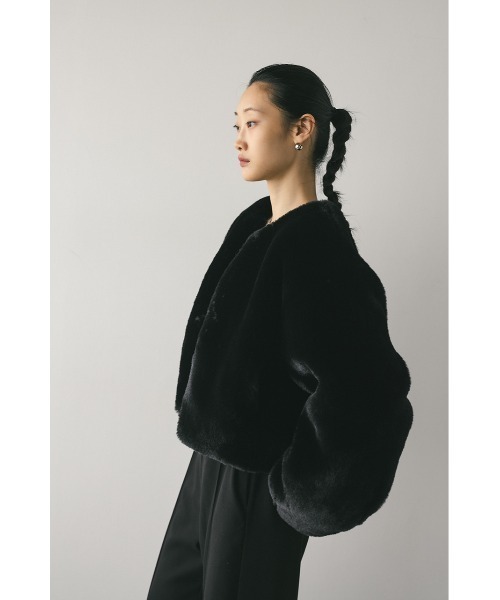 【値下げ中】未使用★今季！STYLEMIXERフェイクファーボリュームジャケット STYLEMIXER アウター フェイクファーボリュームジャケット