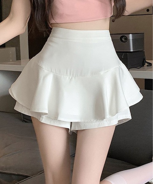 スカート ティアード ペプラム キュロット パンツ : ZOZOTOWN