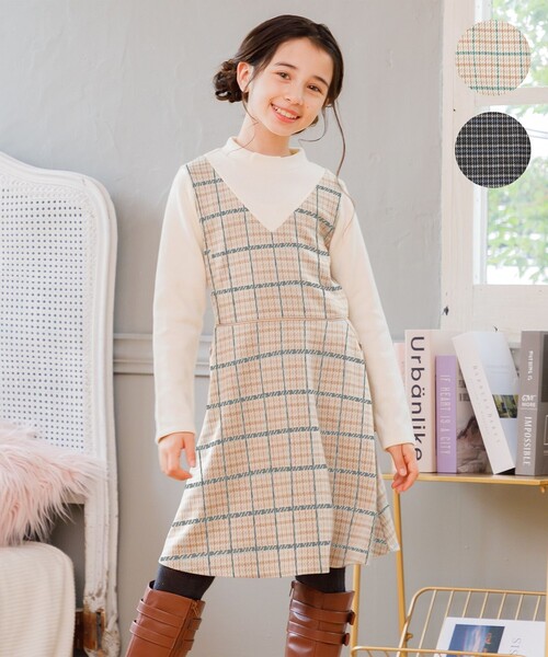 組曲（KUMIKYOKU） ワンピース 「110-140cm」チェック ワンピース