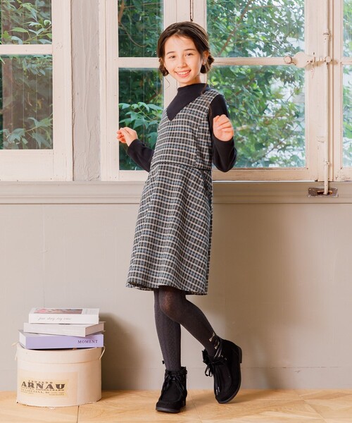 組曲（KUMIKYOKU） ワンピース 「110-140cm」チェック ワンピース