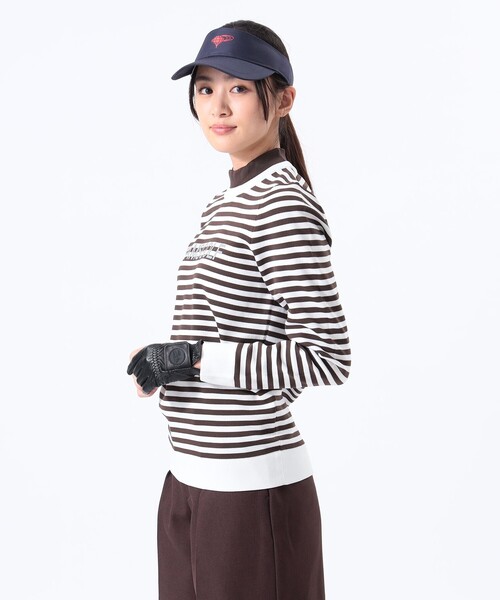 BEAMS - 【美品】BEAMS GOLF ボーダー ニット BEAMS GOLF ニット セーター 「WOMEN」ORANGE LABEL / ボーダー