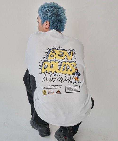 BEN DAVIS（ベンデイビス） tシャツ ∴WEGO/別注BENDAVISグラフィック