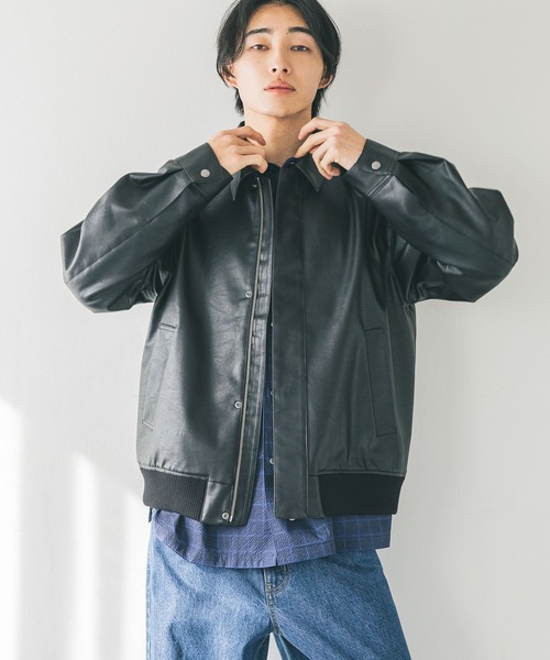 【ブラウン】【LOWRYSFARM】レザーブルゾン LOWRYS FARM｜レザードロストZIPブルゾン | Rakuten Fashion