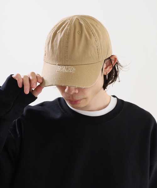 ROOP TOKYO キャップ 帽子 綿100％ ダメージキャップ ベースボール