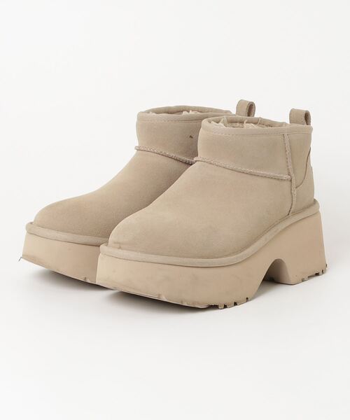 UGG ベージュ スエード 厚底 ショートブーツ UGG Australia（アグオーストラリア） 「UGG」 ショートブーツ 6