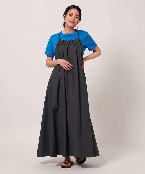 BEAUTY&YOUTH UNITED ARROWS ワンピース WEB限定】サイドライン ノースリーブワンピース ―ウォッシャブル―