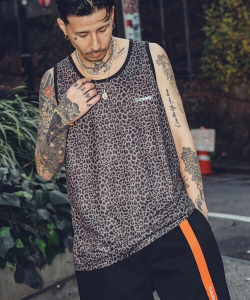 Subciety（サブサエティ） タンクトップ Patterned tank top メンズ