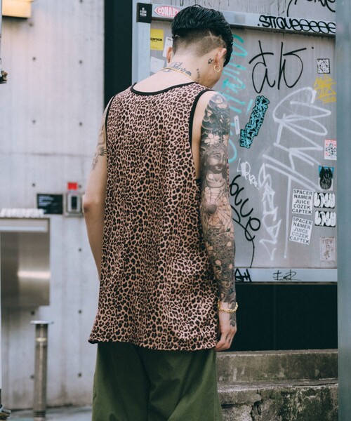 Subciety（サブサエティ） タンクトップ Patterned tank top メンズ