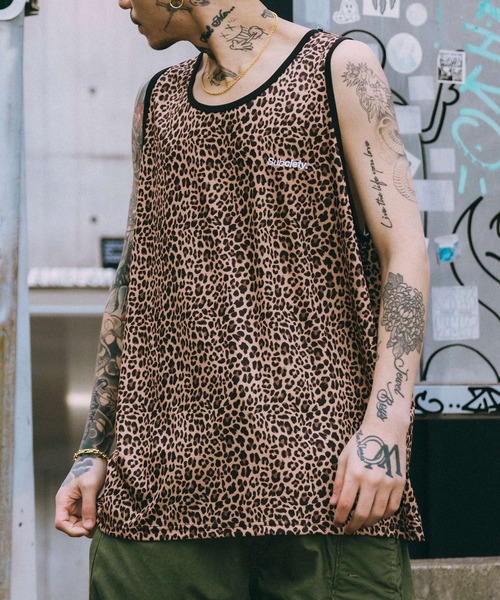 Subciety（サブサエティ） タンクトップ Patterned tank top メンズ
