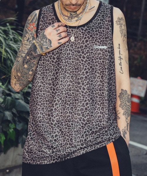 Subciety（サブサエティ） タンクトップ Patterned tank top メンズ