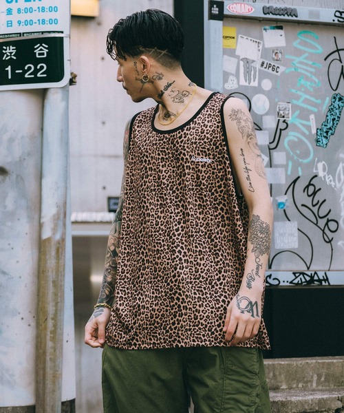 Subciety（サブサエティ） タンクトップ Patterned tank top メンズ