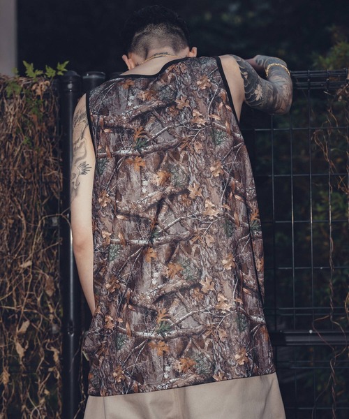Subciety（サブサエティ） タンクトップ Patterned tank top メンズ