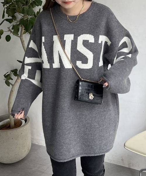 「prose verse」 ニットワンピース フリ- ベージュ レディース_画像3