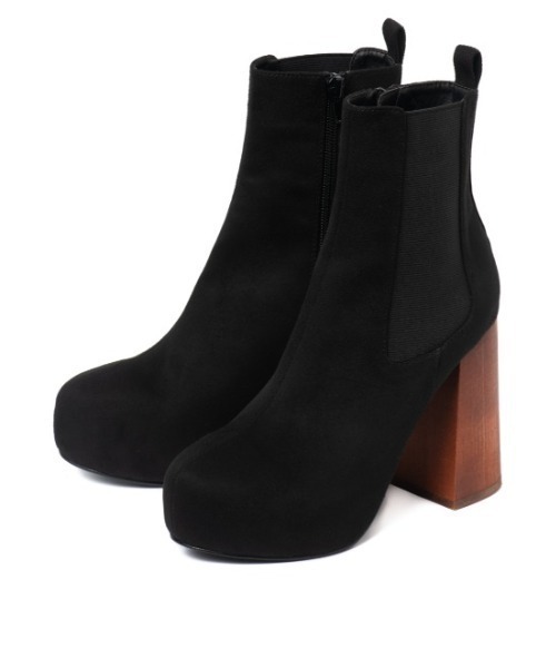 「R&E」 ショートブーツ M ブラック系その他 レディース_画像2